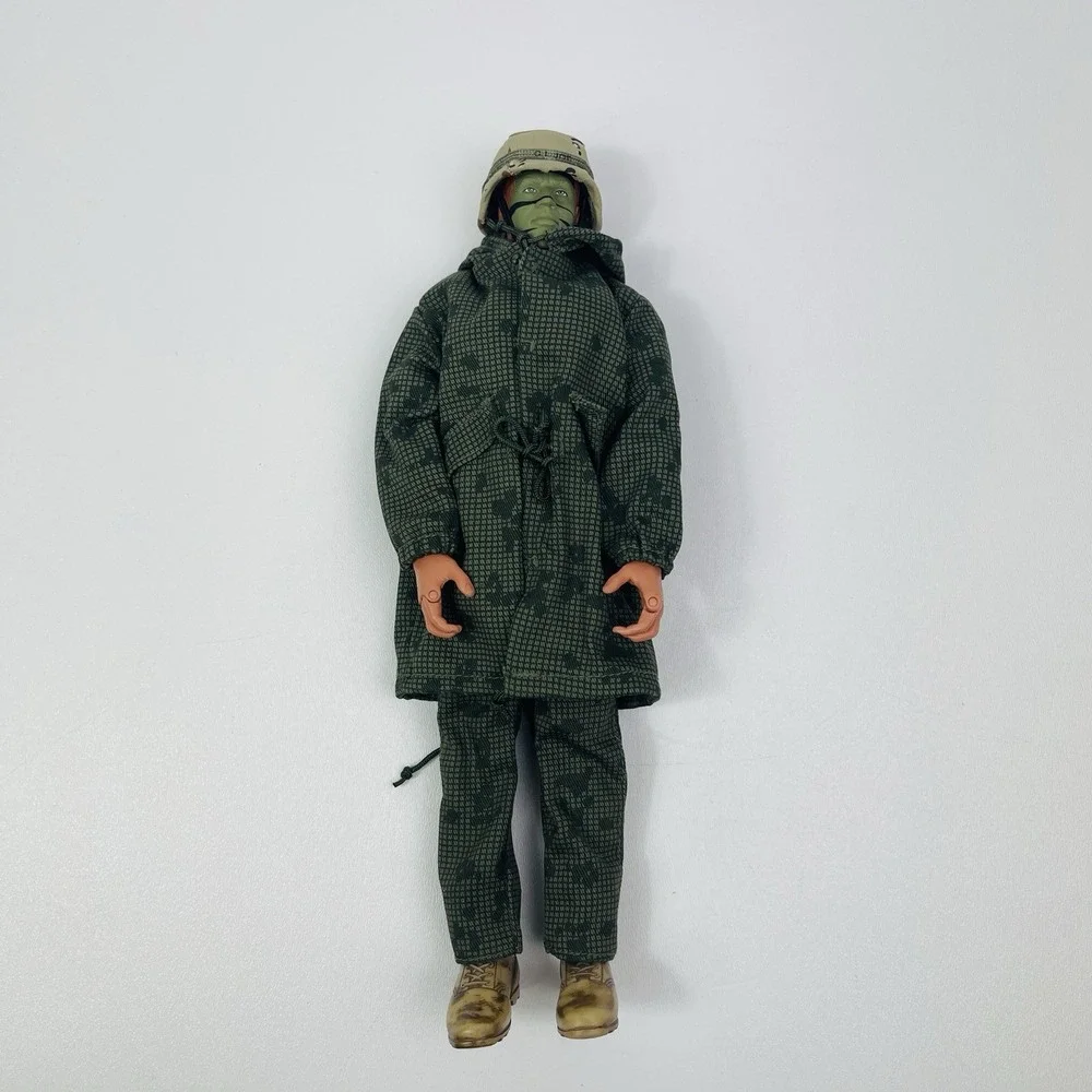 VTG 1996 Hasbro 12 in GI Joe Figure W Rain Coat Pants And Rubber Boots